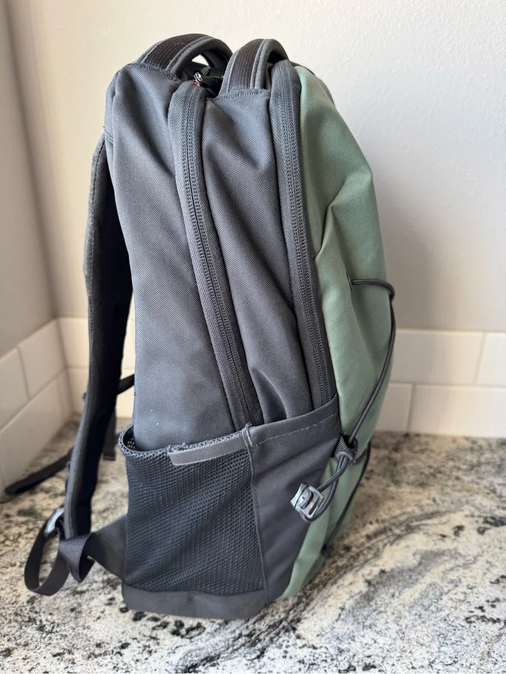 The North Face Jester Backpack in Sage Green and Black